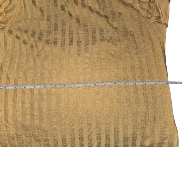 Jonathan Simkhai Janelle Mock Turtleneck, Open Back, Honey, Long Sleeve, Sz XL - Picture 9 of 12